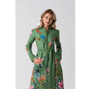 Raishma Olea Green Dress